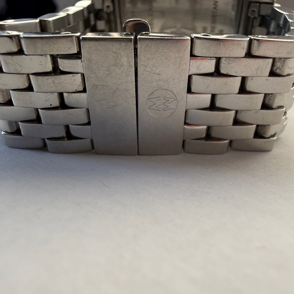 Michele Silver Diamond Bezel Deco Watch - Picture 6 of 6